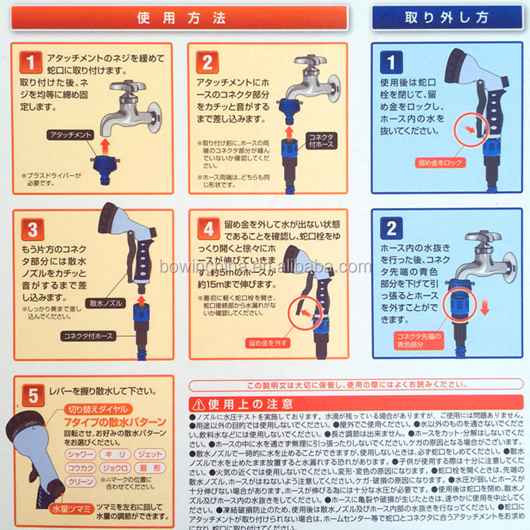 拡張可能な庭のホース真鍮金具仕入れ・メーカー・工場