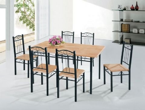 Juego de comedor elegante hierro y mesa de comedor muebles de ...