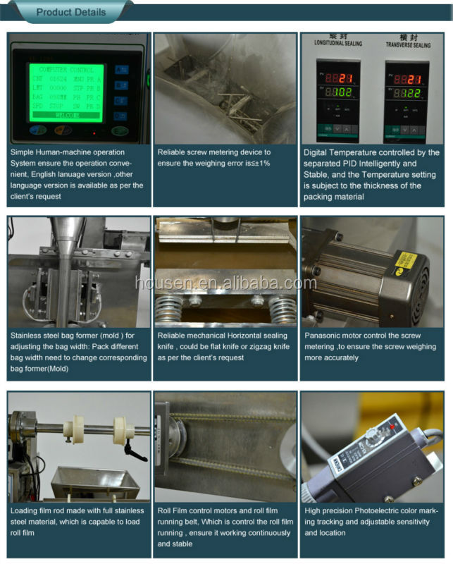 Automatic cocoa powder packaging machine with CE Certification
