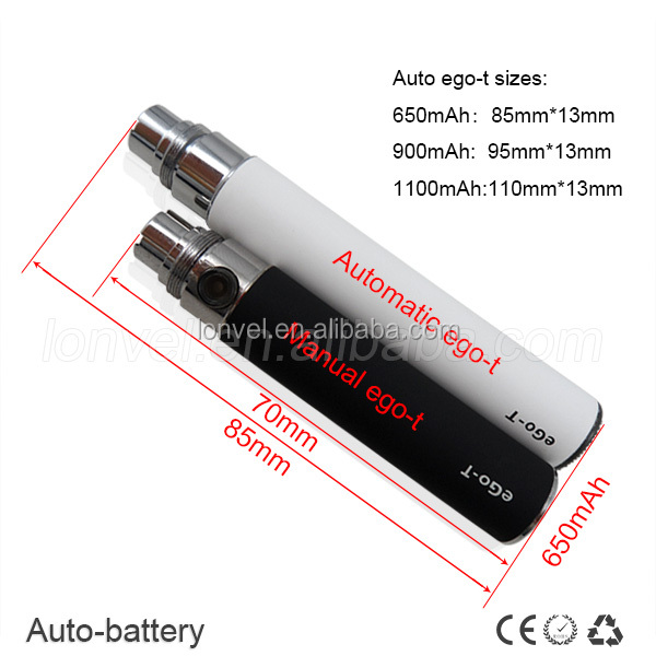 ego auto battery Colorful ego battery ecigs ego battery with factory price