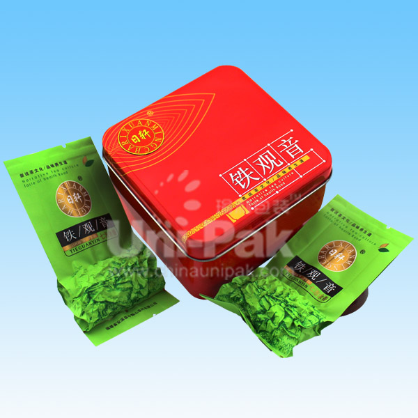 customized printed empty aluminum foil vacuum tea bags