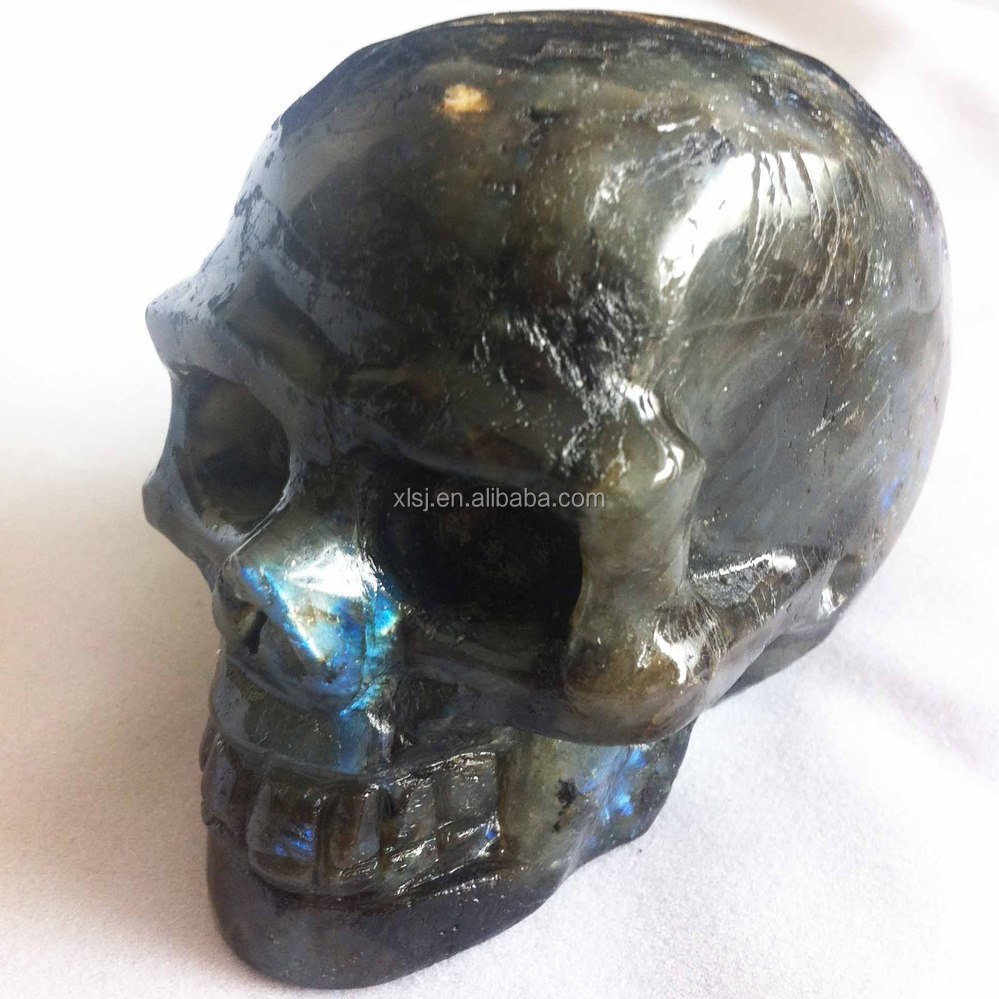 クラフト天然ラブラドライトの頭蓋骨の宝石仕入れ・メーカー・工場