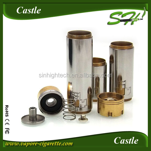 E cigarette mechanical castle mod with e cigarette factory price for castle mod