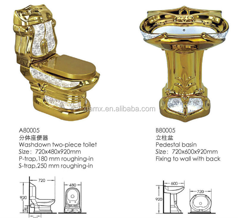 衛 生陶器売れ筋黄金の台座盆地gold/あちこちシルバーシリーズのバスルーム問屋・仕入れ・卸・卸売り