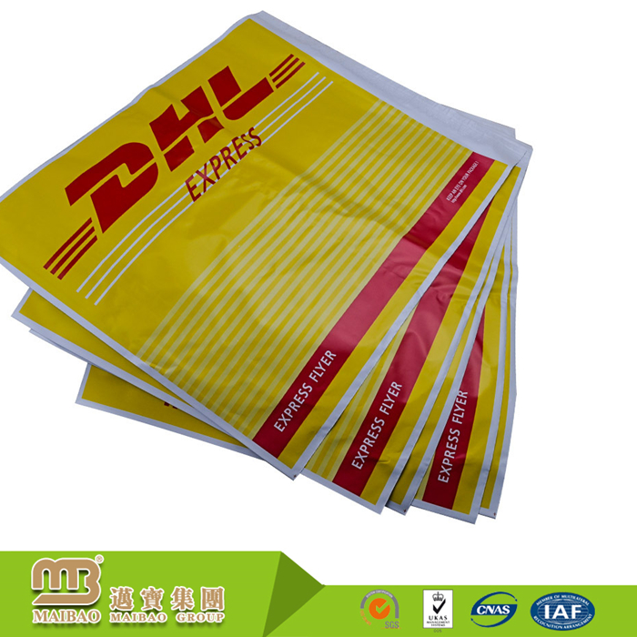 Customized Full Printing Tamper Proof Ups Dhl Courier Plastic Bag With