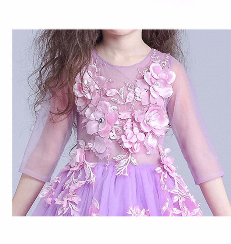 子供ロングfrocksデザインウェディングドレスエレガントイブニングパーティードレス子供女の子花ドレスS1629仕入れ・メーカー・工場