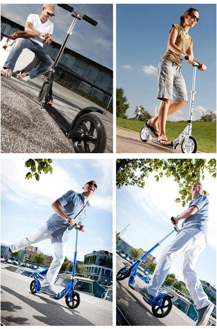 迅速に熱い販売安い折り畳み式の屋外スポーツ大人200mm二輪のキックスクーター販売のための仕入れ・メーカー・工場