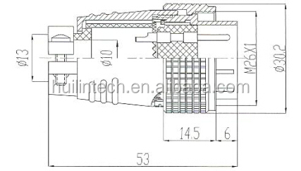 高品質中国ip55-ip68p24f-10a防水形プラグコネクタ仕入れ・メーカー・工場