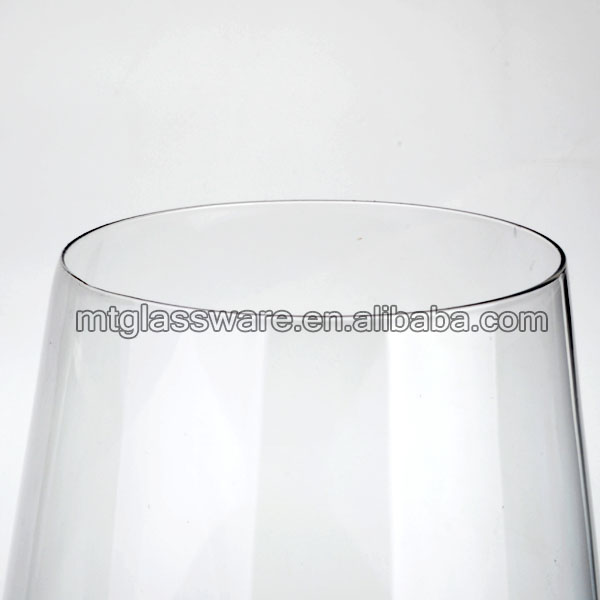 High transparency large size clear red wine glass , flower glass vase
