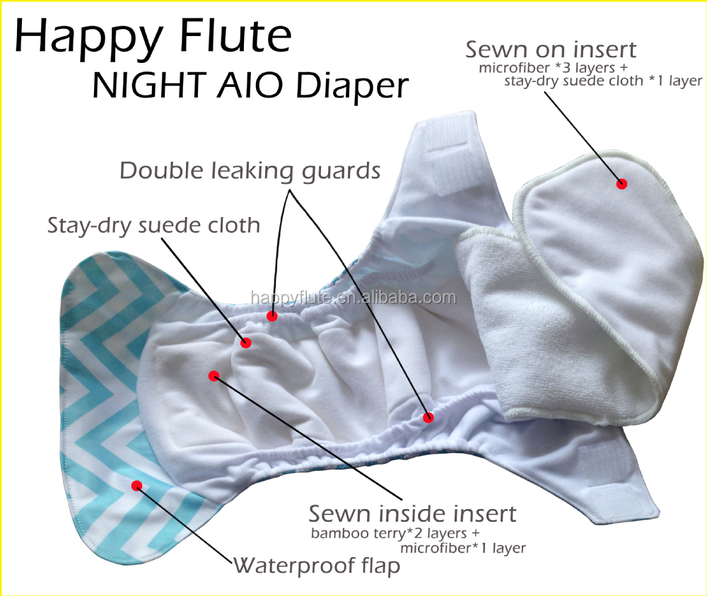 新しい2015! 新しいスタイルのナイト幸せなフルートaioの赤ちゃんの布おむつホット!!!問屋・仕入れ・卸・卸売り