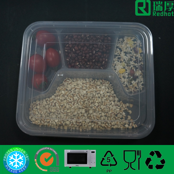 コンパートメント使い捨てテイクアウト食品容器/割っプラスチックボックス仕入れ・メーカー・工場