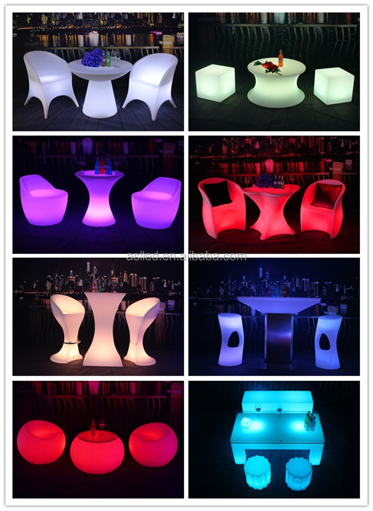 2013熱い販売防水色のledを点滅グローパーティの家具/ledグローバーの家具仕入れ・メーカー・工場