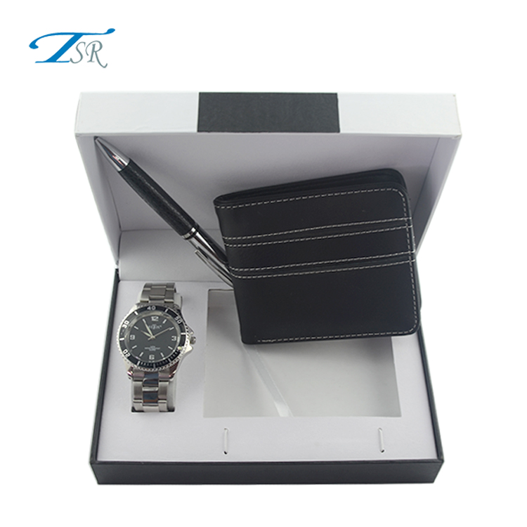 Men's Gift Set Custom Made Wrist Watch Man (watch+pen+wallet) Watches