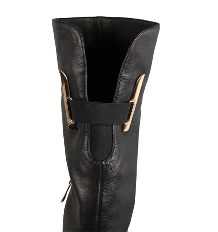 新しいプラットフォーム2015モデル本革ロングブーツ女性の腿の高いブーツ仕入れ・メーカー・工場