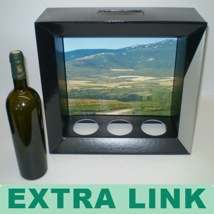 Custom New Design Display Kraft Paper Champagne Wine Gift Box