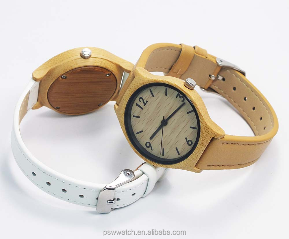 2015 new product wooden watches leather wood watch bamboo wooden watch