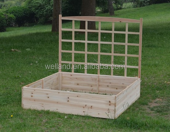 Erhöhte garten bett gemüse pflanzer zedernholz natürliche w ...