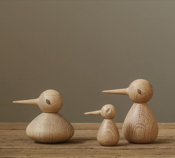 kristianログシリーズの木彫りのための古典的な装飾の鳥の家族3速度問屋・仕入れ・卸・卸売り