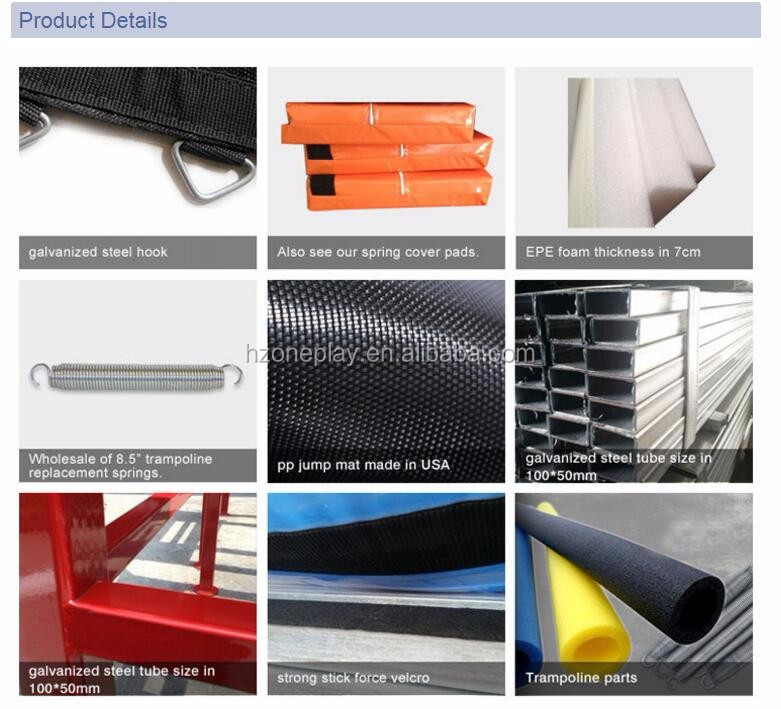 trampoline park material details