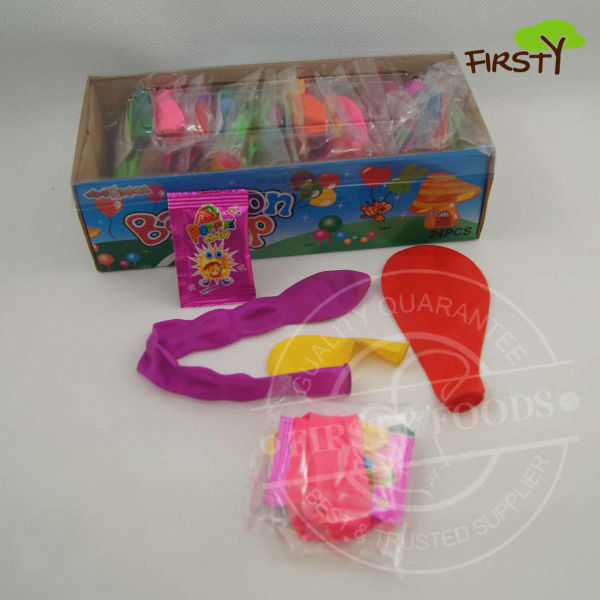Balloon with poping candy