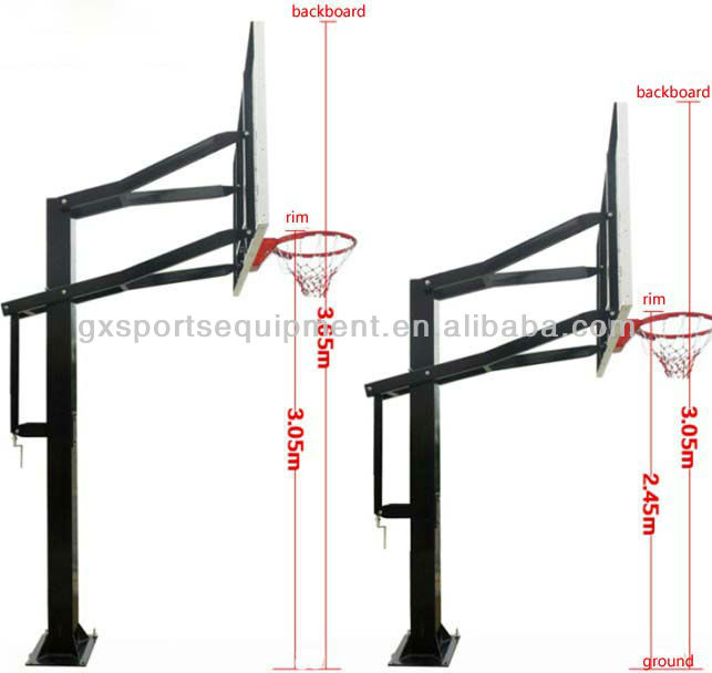 Inground調節可能なバスケットボールフープ/スタンド/目標用ホーム仕入れ・メーカー・工場