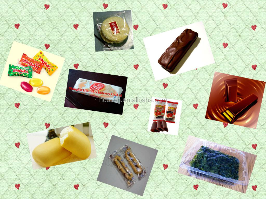Automatic branded high quality chocolate bar flow packing machine for sale