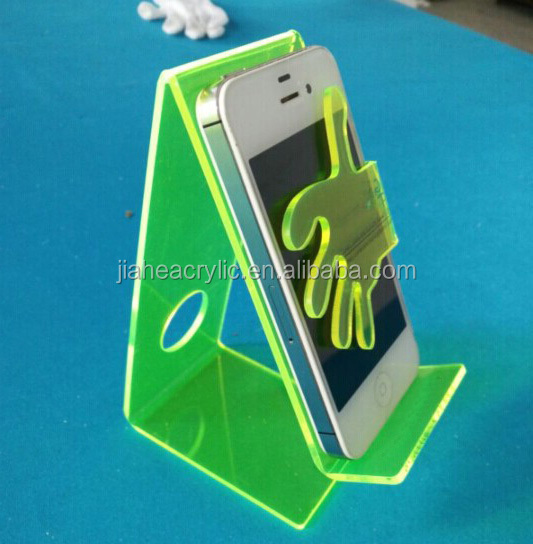 Tabletop Acrylic Funny Cell Phone Holder For Desk Acrylic Mobile