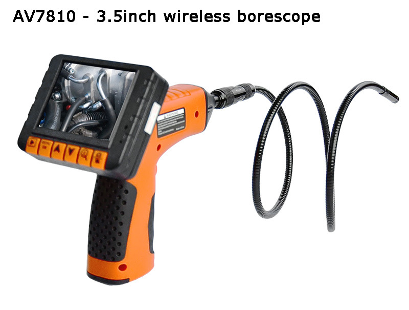 Flexible pipeline waterproof plumbing inspection camera with 20m fiber