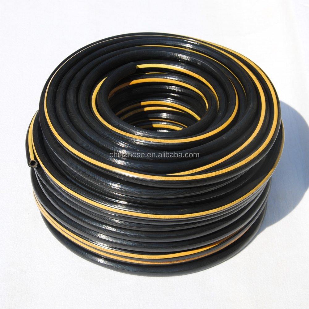 Europe En559 2mpa Low Pressure Soft Flexible Nylon Braided Black Pvc