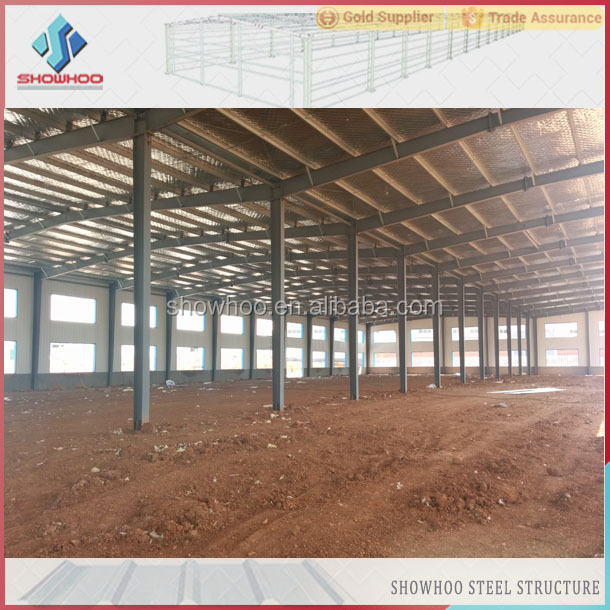 modern designed temporary steel structure frame building prefab factory steel warehouse