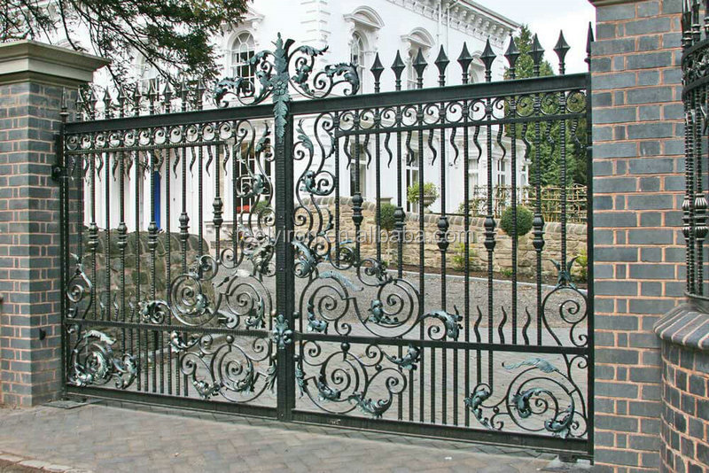 Villa Driveway Wrought Iron Sliding Gate Buy Villa Iron Gate Iron