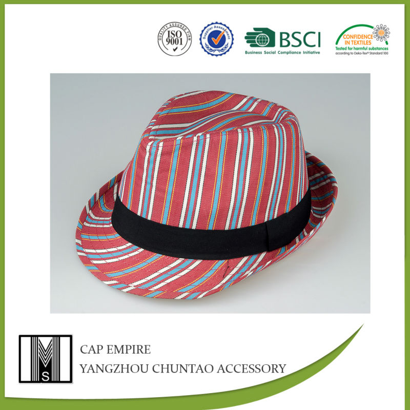 Bsciの監査2014年綿フェドーラ帽帽子布/布フェドーラ帽問屋・仕入れ・卸・卸売り