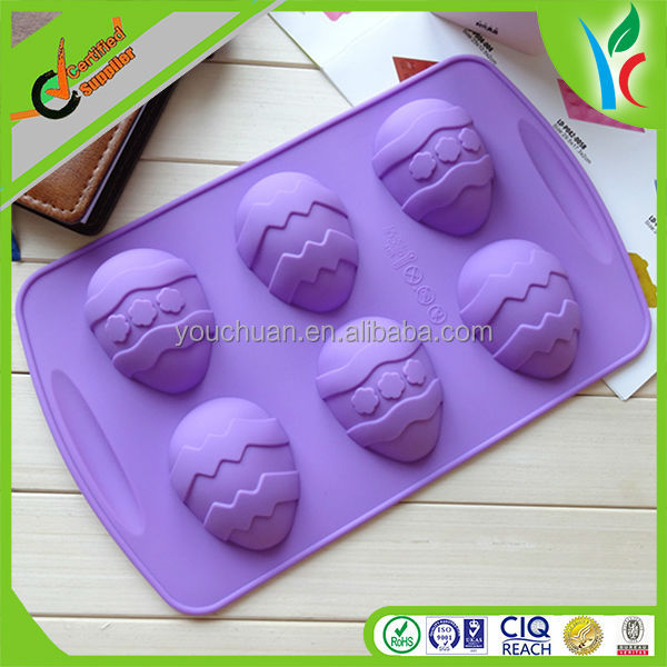 Easter Egg Shaped Silicone Chocolate Mould, Lucky Egg Pudding Cake Mould