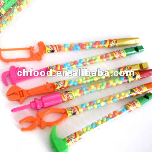 2014 Hot Sell !Tool With Whistle Toy Candy
