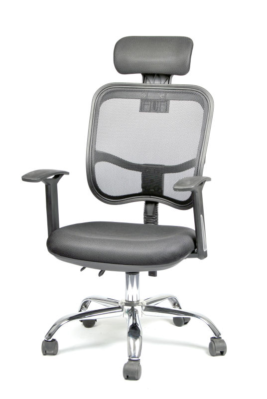 Factories Screw Lift White Staff Mesh Swivel Chair Mechanism With