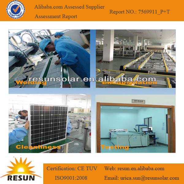 pvソーラーパネルtuv120w熱い販売と中国からの太陽電池パネルメーカー問屋・仕入れ・卸・卸売り
