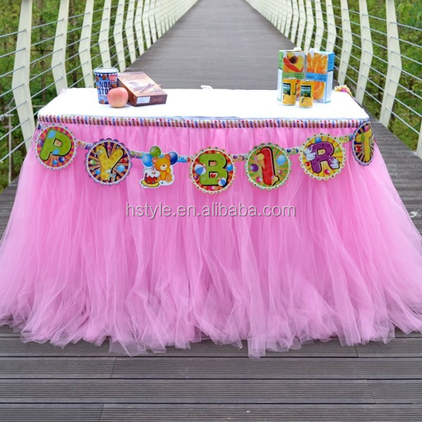 Beautiful Tutu Tableware Tulle Table Skirt Party Wedding Decorations Best Price Gift SD103 (34).jpg