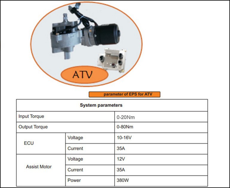 ATV/ UTV Spare Parts, Universal EPS kit for ATV/ UTV, Electric Power