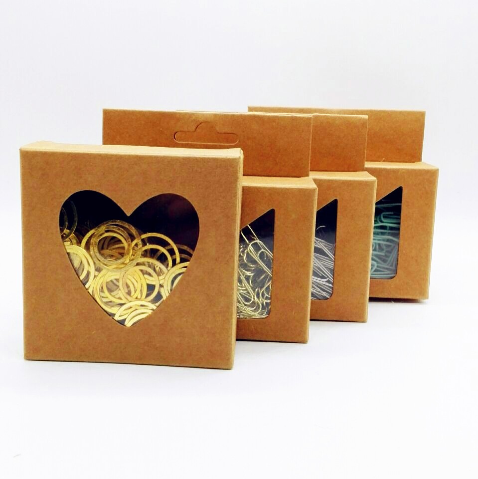 Factory Direct Sale Paper Clip With Shapes Packed In Kraft Paper Box Buy Paper Clip,Factory