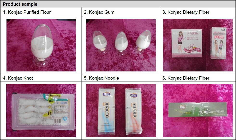 Purified Konjac Particulate Powder