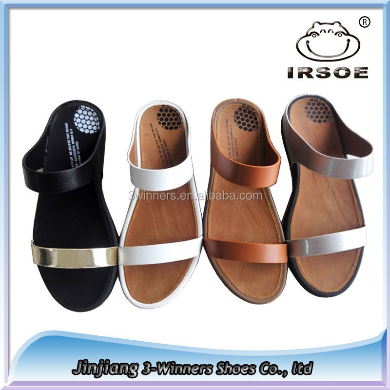 ファッション靴真似革フリップフロップ卸売サンダルレディースフラットサンダル中国で仕入れ・メーカー・工場