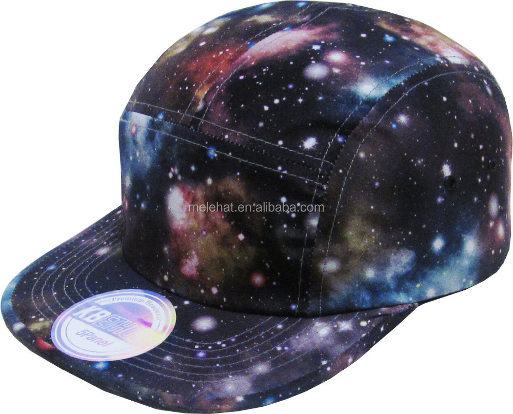 5パネル帽子キャップ帽子サイクルスペースバイカー新鮮な銀河銀河スナップバックキャップ帽子新しい調節可能なレザーストラップ仕入れ・メーカー・工場