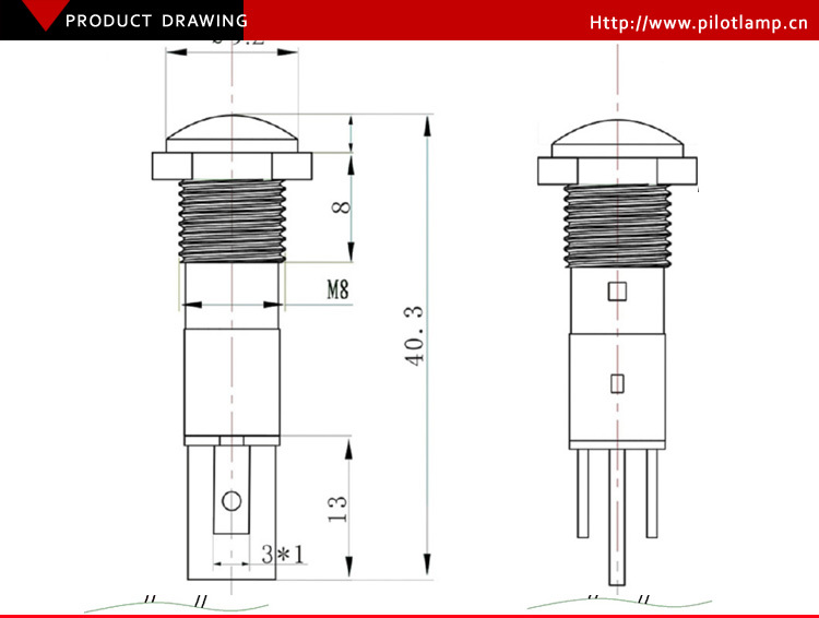 Plastic 8mm Dia Yellow Ac 220v Led Indicator Light Circuit Buy