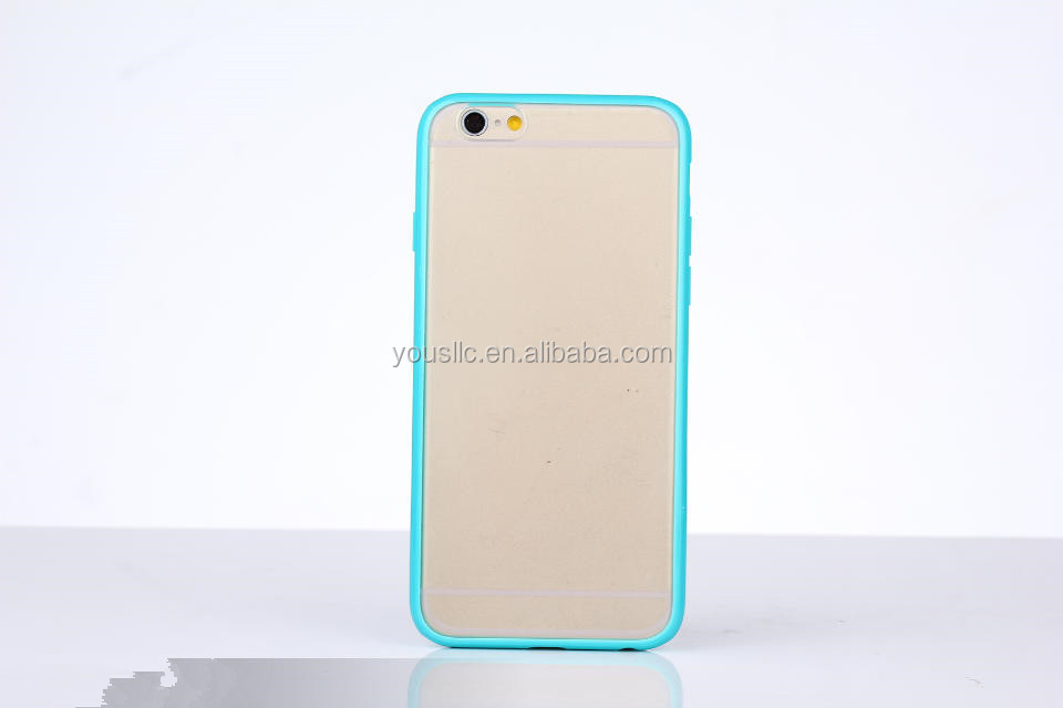 のための新しいiphone6プラス( 5.5インチ) バンパーハードバックとキャンディーケースカバー問屋・仕入れ・卸・卸売り