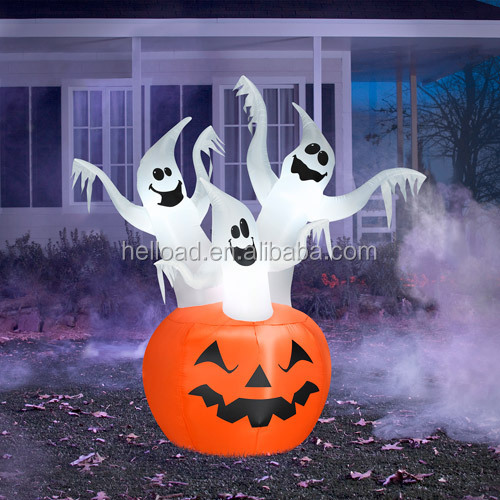 インフレータブルの幽霊カボチャhallowmasのために問屋・仕入れ・卸・卸売り