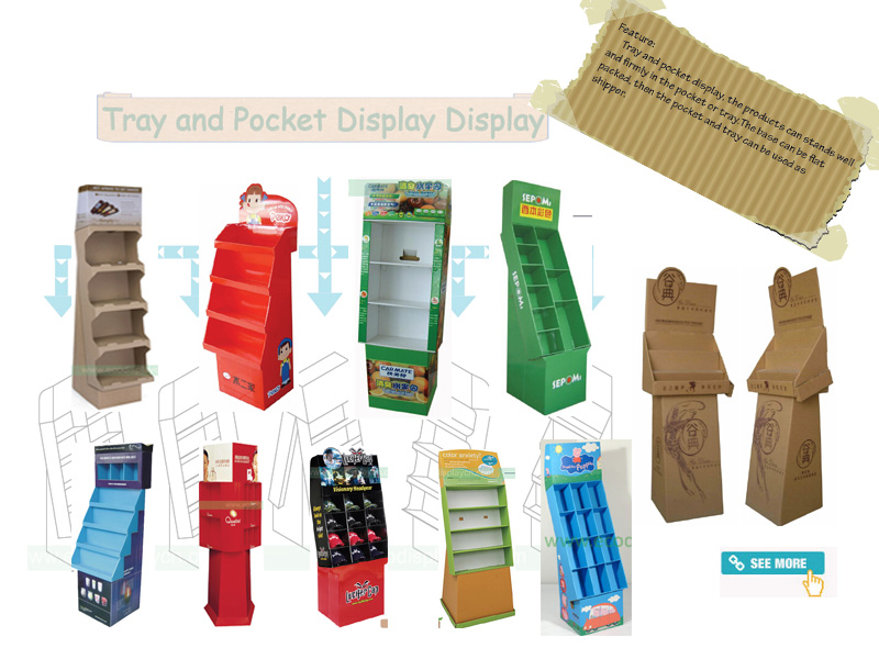 Cardboard Pallet Display for Chewing Gum Display Rack