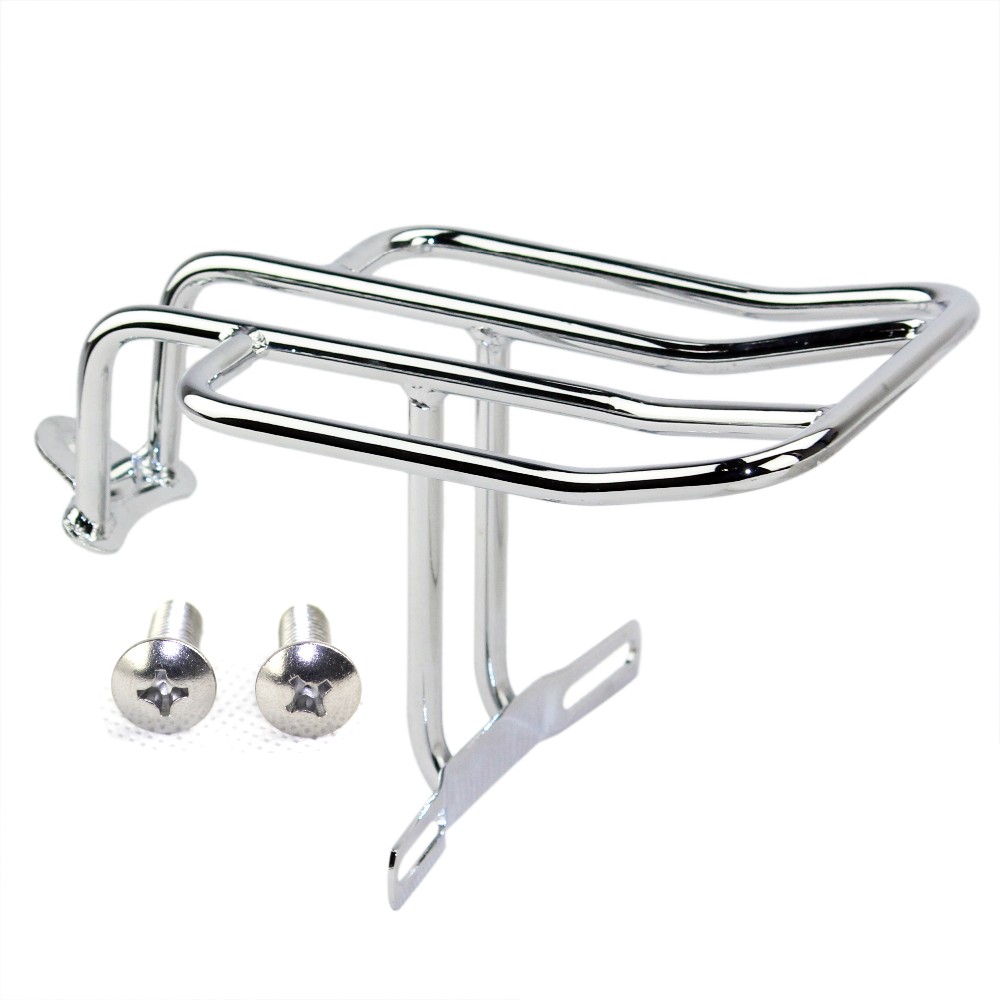 Cafe Racer License Plate Motorcycle Stainless Steel Luggage Rack Bike