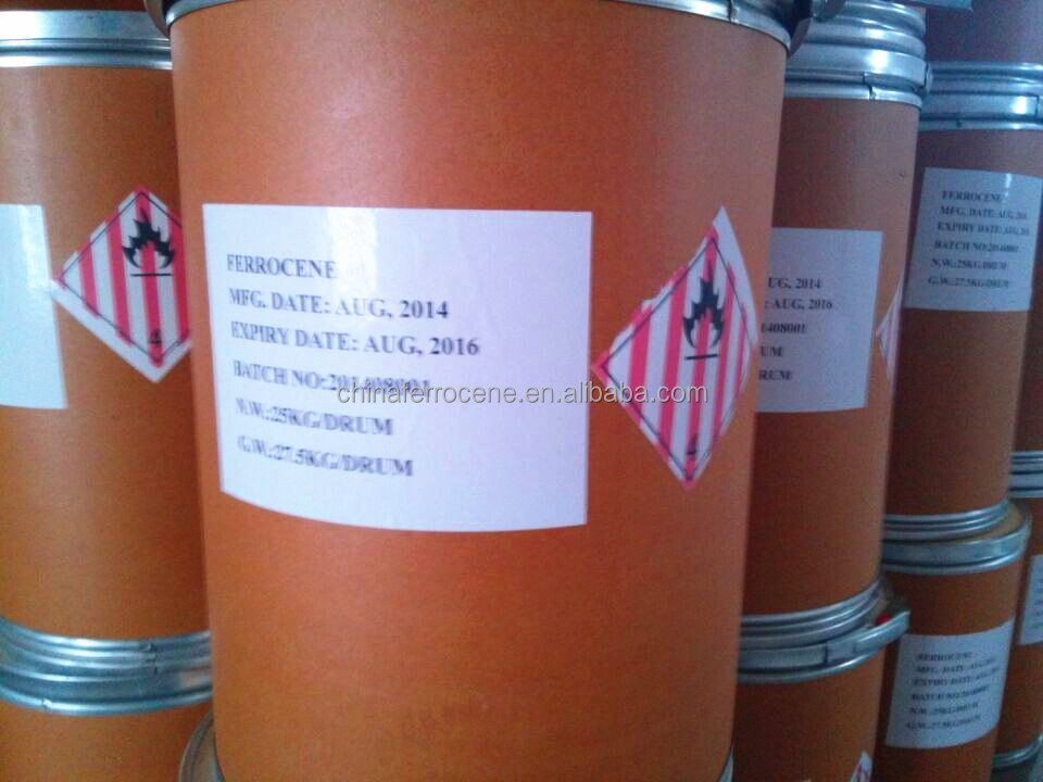 2015 high quality orange powder Ferrocene manufacturer in China