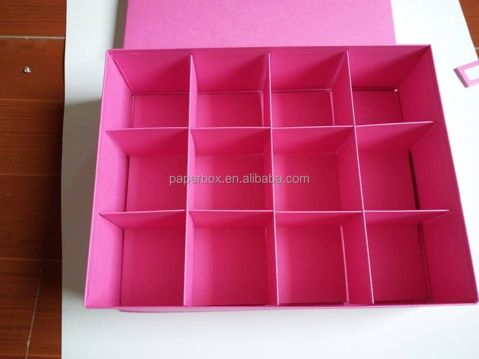 rigid solid paperboard color eyelash magnet box