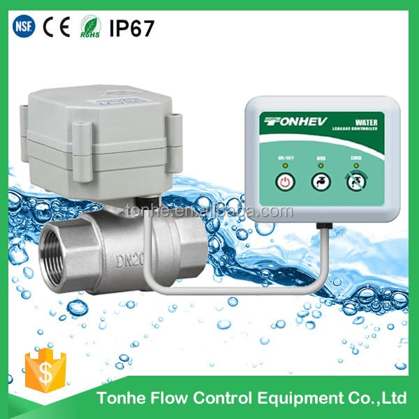 DN15 home use with automatic shut off valves water leak detection detector alarm system